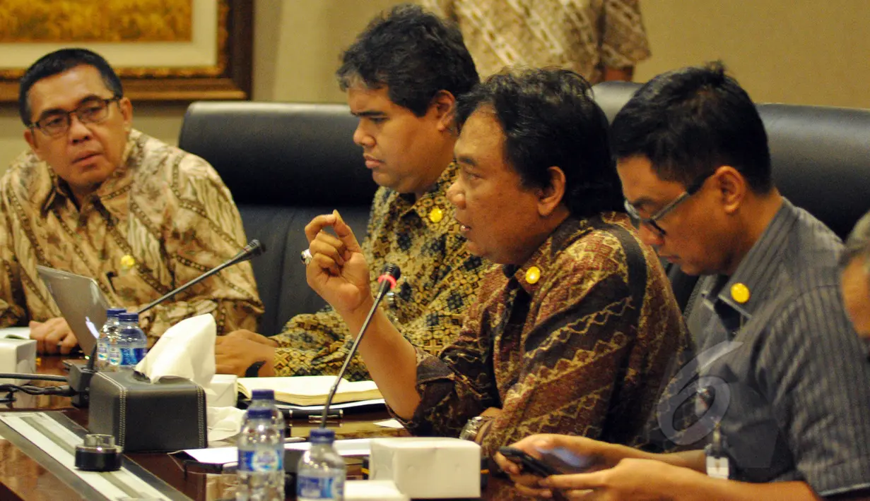 Suasana media briefing Konferensi Asia Afrika (KAA) di Kantor Staf Kepresidenan, Jakarta, Jumat (20/3/). Gelaran Konferensi Tingkat Tinggi Asia Afrika akan dilaksanakan pada 19-24 April 2015 mendatang di Jakarta dan Bandung. (Liputan6.com/Faizal Fanani)