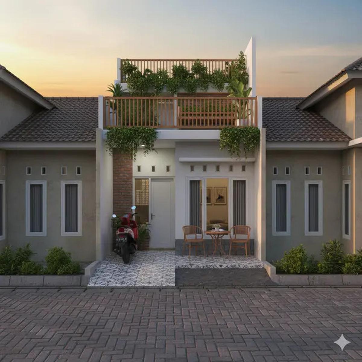 10 Model Rumah 1 Lantai Nyaman di Gang Kecil, Hemat Lahan Tetap Asri