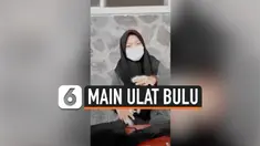 Remaja Punya Hobi Main Ulat Bulu, Begini Aksinya