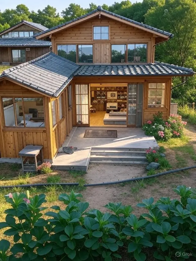 Desain Rumah Ukuran 8x12 dengan 3 Kamar Tidur di Kampung