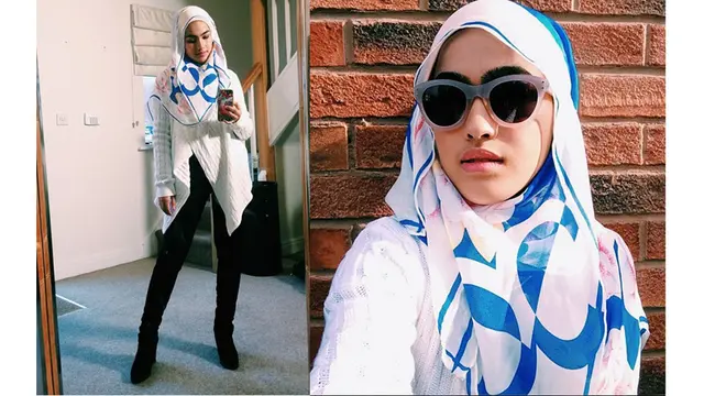 5 Gaya Hijab Modis ala Elfira Loy, Pacar Baru Baim Wong