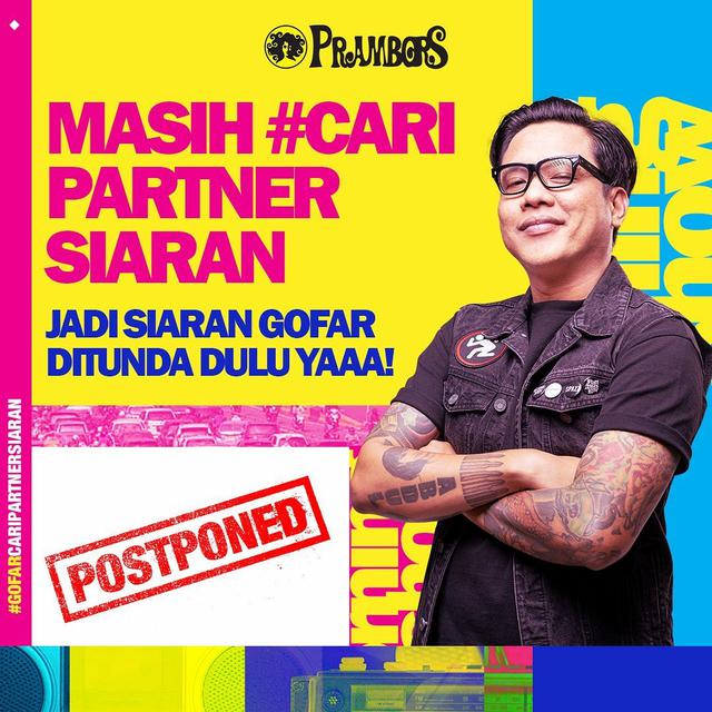 Prambors Umumkan Tunda Siaran Gofar Hilman