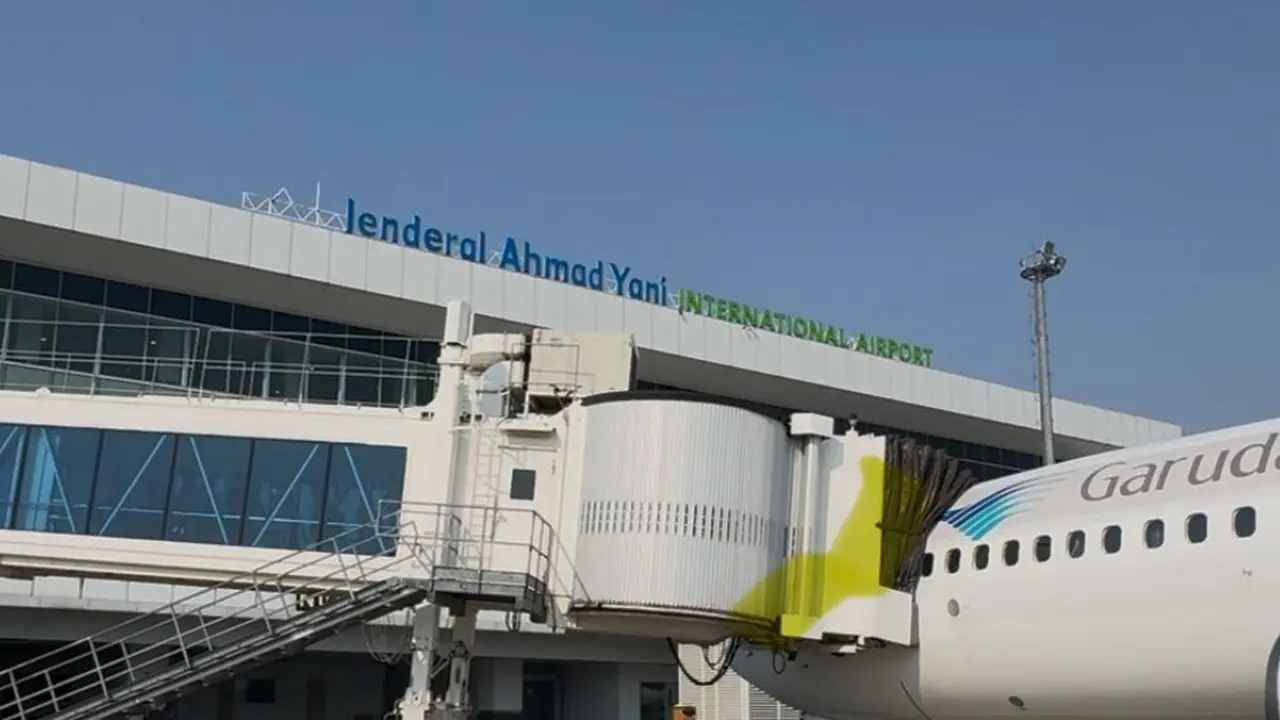 Bandara Jenderal Ahmad Yani Semarang resmi melayani penerbangan internasional lagi. (Dok Kememhub)