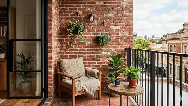 Dinding Balkon Rumah Minimalis (Foto: Gemini AI)