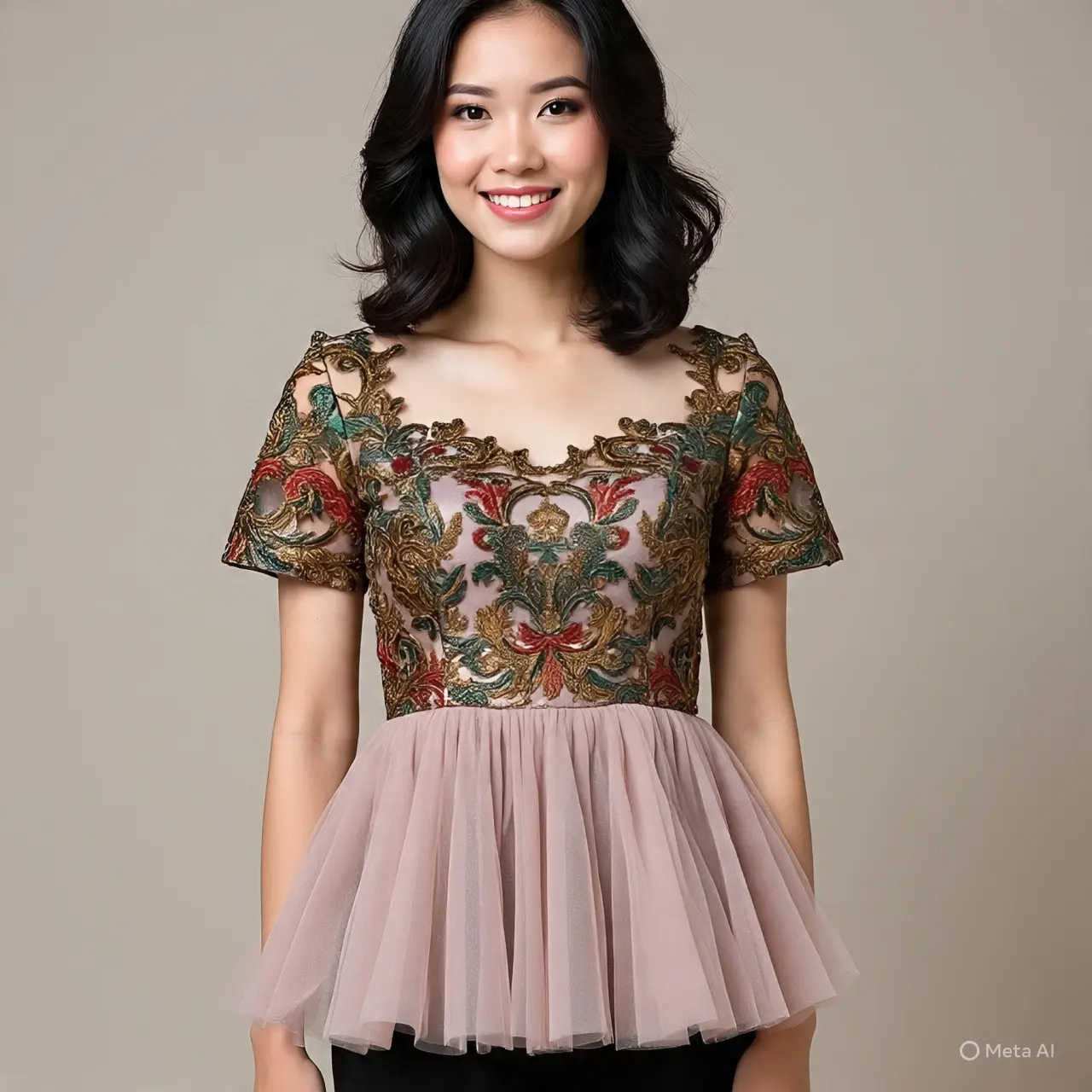 10 Model Blus Brokat Lengan Pendek untuk Semua Gaya dan Acara, Wajib Punya