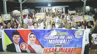 Ratusan Pedagang Kaki Lima Dukung Iksan-Iriane di Pilbup Morowali 2024