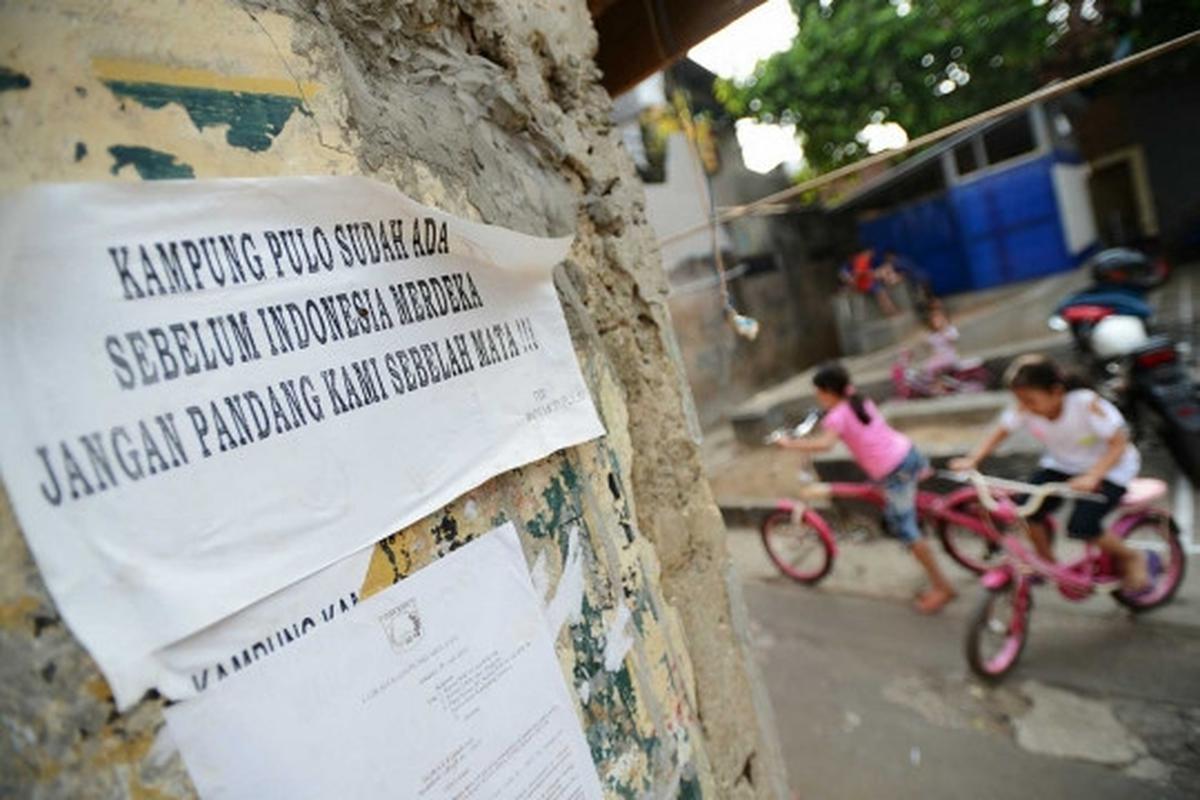 Belum terima ganti rugi, warga Kampung Pulo tolak pindah ke Rusunawa