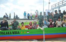 Kodam Palaka Wira Serahkan Bantuan Perahu Ketinting, Tingkatkan Akses Pendidikan di Togean