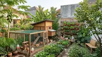 Cara Membuat Halaman Rumah Produktif dengan Ayam dan Tanaman Buah, Hemat Menguntungkan