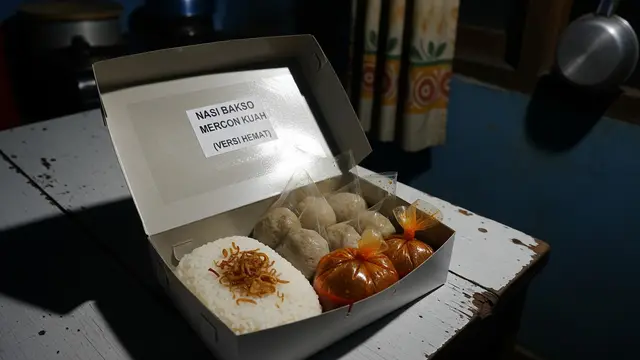 Ide Jualan Menu Sahur Modal Rp100 Ribuan Nasi Bakso Mercon Kuah