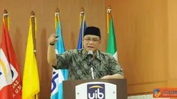 Citizen6, Batam: Kepala BNP2TKI Moh Jumhur Hidayat memberikan Kuliah Umum bagi ratusan civitas akademika Universitas Internasional Batam (UIB) di Batam, Rabu (1/8). (Pengirim: Affandi)