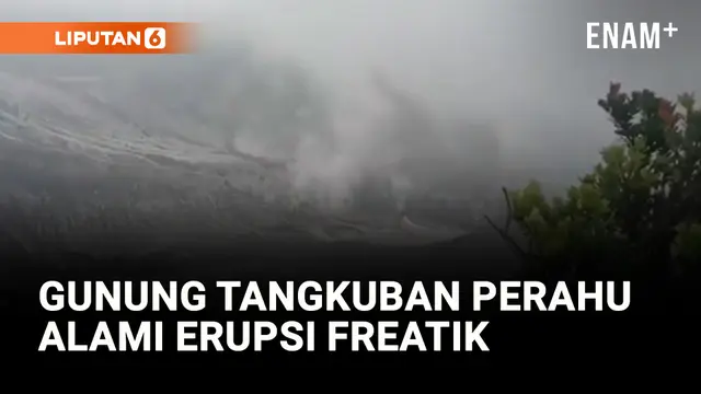 VIDEO: Gunung Tangkuban Perahu Alami Erupsi Freatik, Masyarakat Diimbau Waspada
