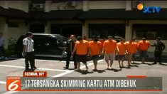 Tersangka kasus skimming dibekuk jajaran Polda Daerah Istimewa Yogyakarta, di lima lokasi berbeda.