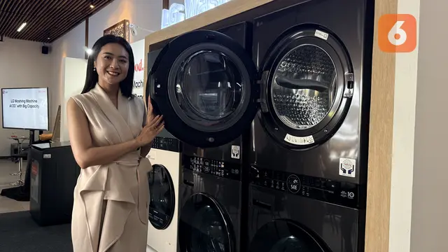 Mesin cuci LG WashTower WT2520NHBA. Liputan6.com/Iskandar