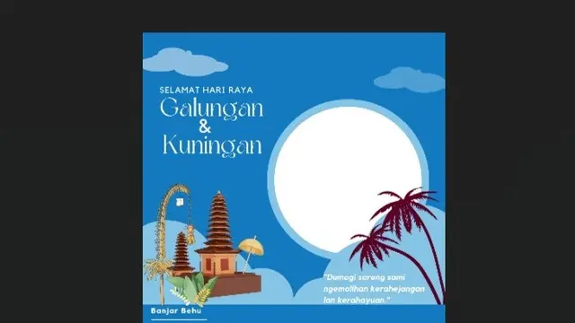 Twibbon Hari Raya Galungan 2022.