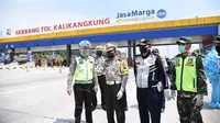 Cegah Covid-19, Ditlantas Polda Jateng Sterilisasi Wilayah dengan Drone Thermal