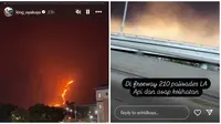 Potret Kebakaran di Los Angeles yang Dibagikan Keluarga Kuya. (Sumber: Instagram/king_uyakuya/astridkuya)