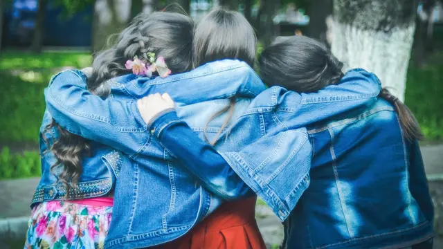 Ilustrasi sahabat, teman