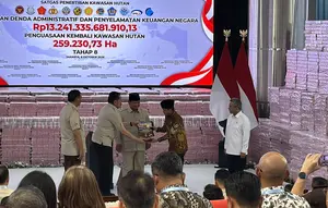Prabowo Ungkap Rp 52 Triliun Sudah Diselamatkan dari Penertiban Kawasan Hutan