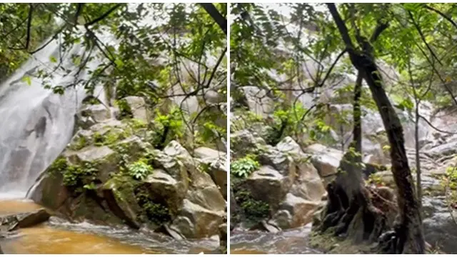 Bikin Merinding, Pria Ini Rekam Sosok Wanita Misterius di Balik Air Terjun