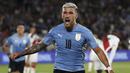 Satu-satunya gol Uruguay dicetak oleh Giorgian De Arrascaeta pada menit ke-42. (AP/Pool/Raul Martinez)