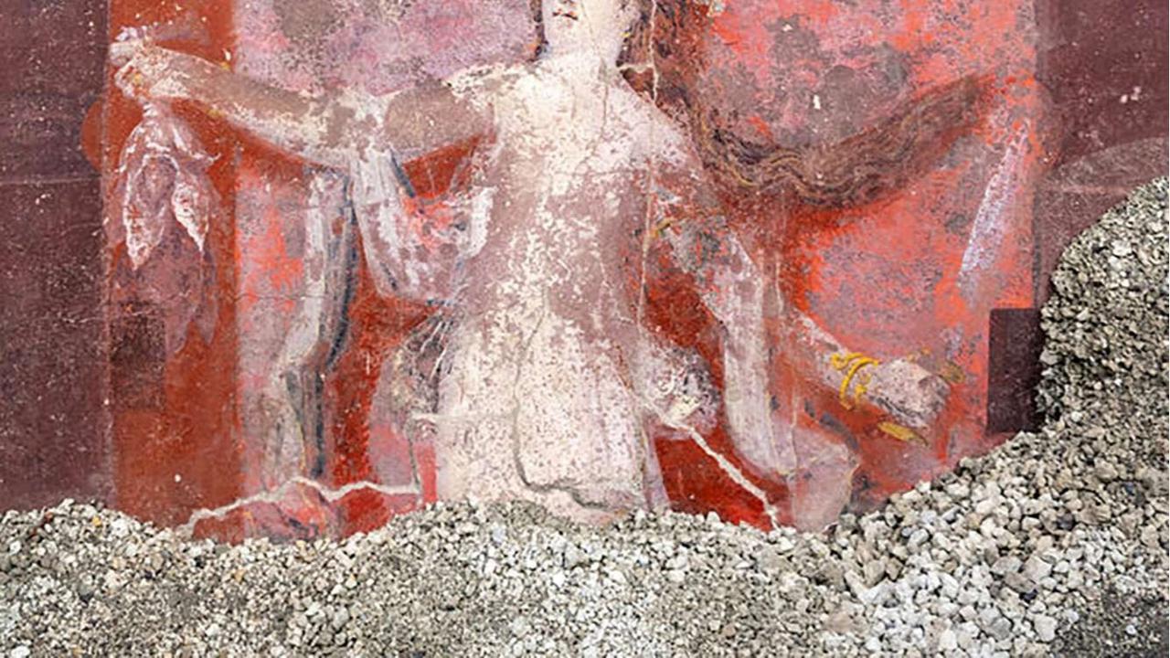 Penemuan lukisan dinding langka di Pompeii