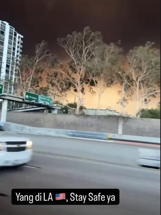 6 Potret Kebakaran di Los Angeles yang Dibagikan Keluarga Kuya, Api Cepat Menyebar