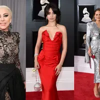 Gaun terbaik di ajang Grammy Awards 2018. (Mirror.co.uk, Jamie McCarthy/GETTY IMAGES NORTH AMERICA/AFP, ANGELA WEISS/AFP)