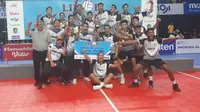 Tim putra Pasundan menjuarai babak reguler putaran pertama Livoli Divisi Utama 2022 usai mengalahkan BIN Samator dalam laga final 3-1 (22-25, 25-23, 25-21, 25-19) di GOR Tawangalun, Banyuwangi, Minggu, 16 Oktober. (foto: PBVSI)