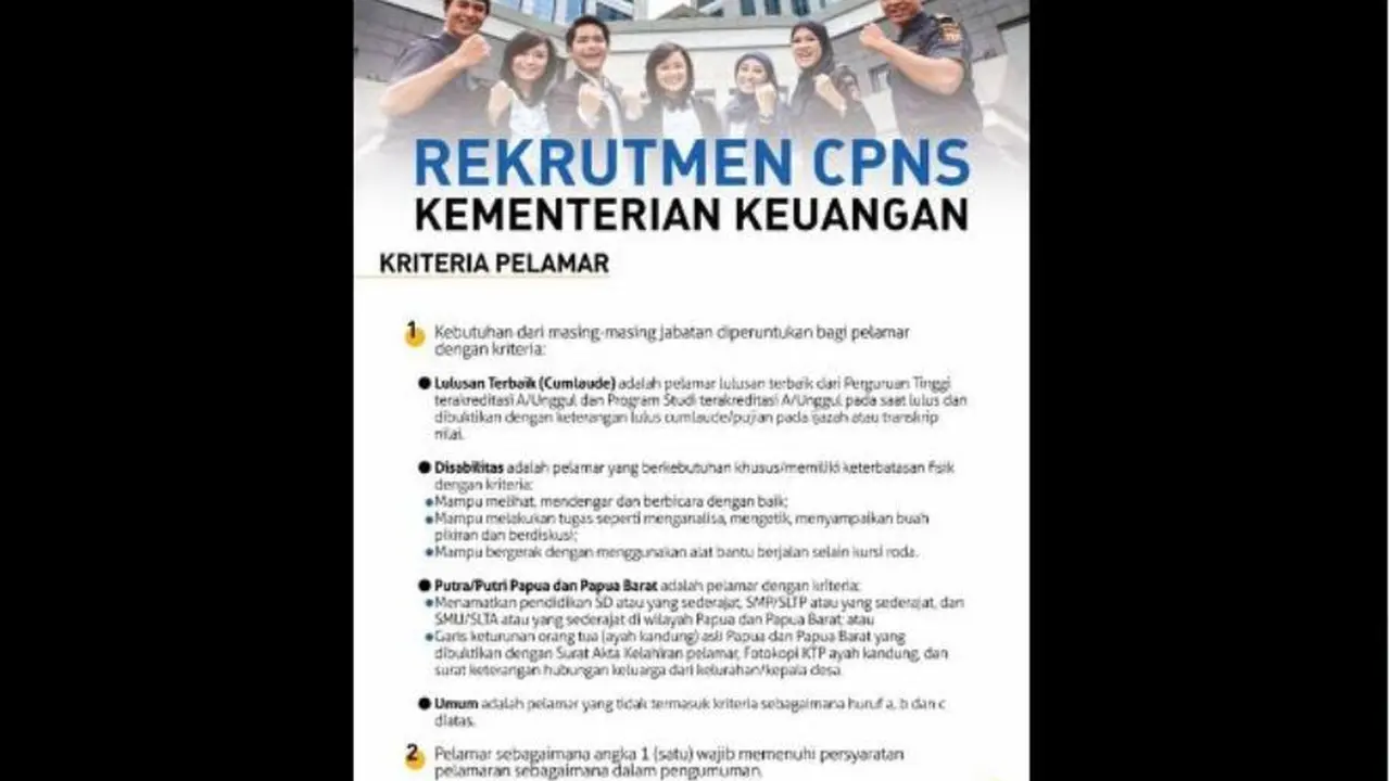 Lowongan CPNS 2017 di Kemenkeu, Begini Cara Mendaftarnya