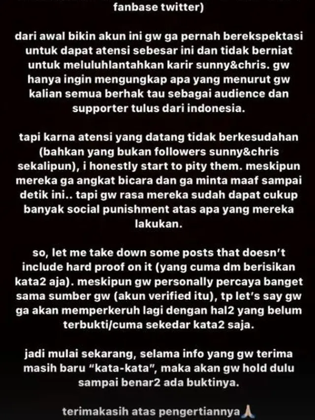 Akun Instagram @sunnyisaliar2