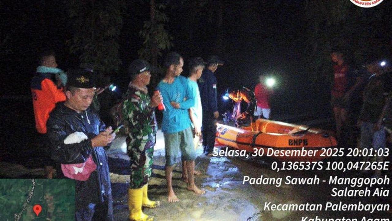 Banjir dan Longsor Agam Terjang Palembayan, Belasan Rumah Terendam dan Tiga Warga Tertimbun