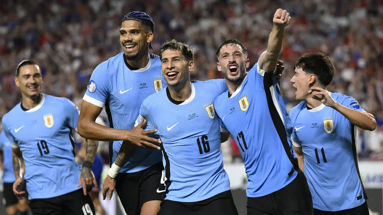 Foto: Gol Tunggal Mathias Olivera Hentikan Langkah Tuan Rumah di Copa America 2024, Uruguay Menang Sempurna di Fase Grup