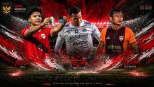 Kadek Arel, Teja Paku Alam, Komang Teguh Trisnanda. (Bola.com/ChatGPT)