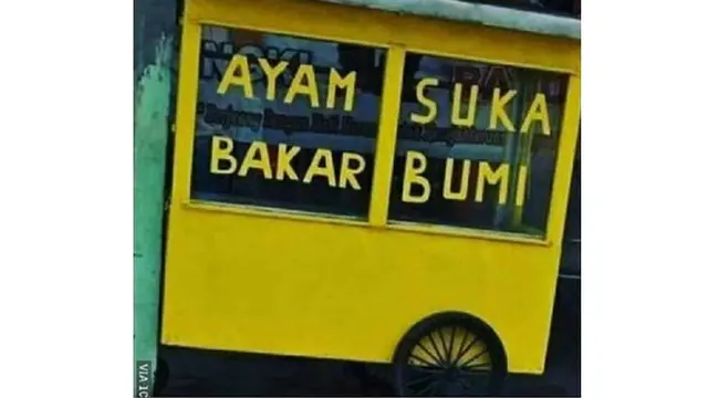 6 Cara Promosi Penjual Ayam dan Ikan Bakar Ini Nyeleneh, Bikin Heran