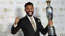 Kesuksesan pemain Mesir tersebut tak lepas dari perannya membawa Liverpool menjadi juara Liga Inggris musim 2024/2025. (AP Photo/PA/Martin Rickett)