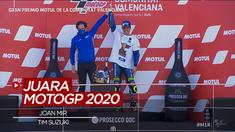 Berita Video Joan Mir sukses kunci gelar juara MotoGP 2020 dan akhiri puasa gelar tim Suzuki
