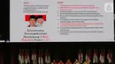 Menaker Ida Fauziyah (kedua kanan) menyampaikan paparan saat diskusi panel V Rakornas Indonesia Maju antara Pemerintah Pusat dan Forum Koordinasi Pimpinan Daerah (Forkopimda) di Bogor, Rabu (13/11/2019). Panel V membahas penyederhanaan regulasi dan reformasi birokrasi. (Liputan6.com/Herman Zakharia)