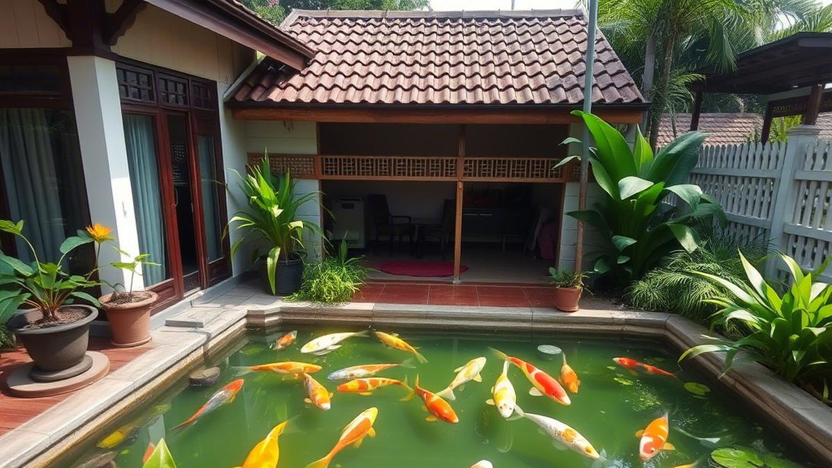 5 Tren Model Rumah 2025 yang Sejuk dan Asri, Dikelilingi Tumbuhan Hijau dan Kolam Ikan