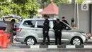 Sejumlah aparat keamanan sudah bersiaga di sejumlah titik pintu masuk Gedung DPR. (Liputan6.com/Johan Tallo)