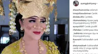 Kahiyang Ayu tampil dengan makeup yang sedikit berbeda untuk sebuah acara di Bogor. (Instagram/ayanggkahiyang)
