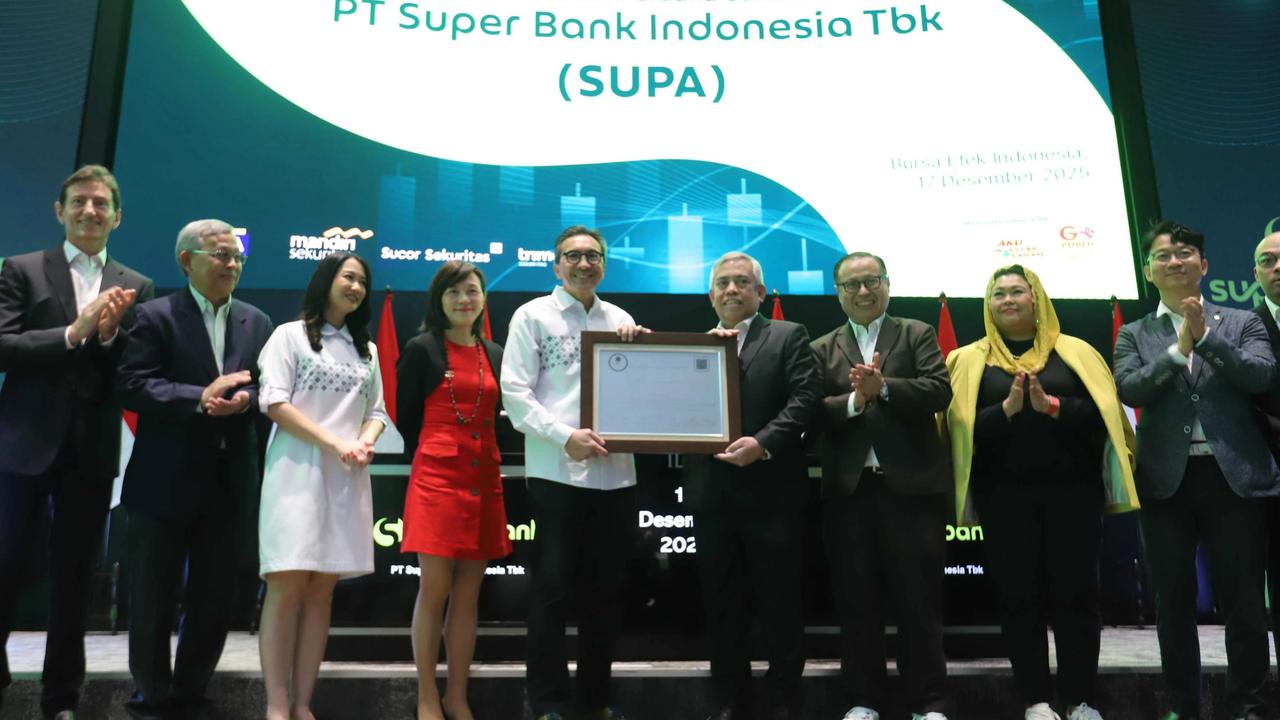 FOTO: Superbank Resmi Melantai di Bursa Efek Indonesia