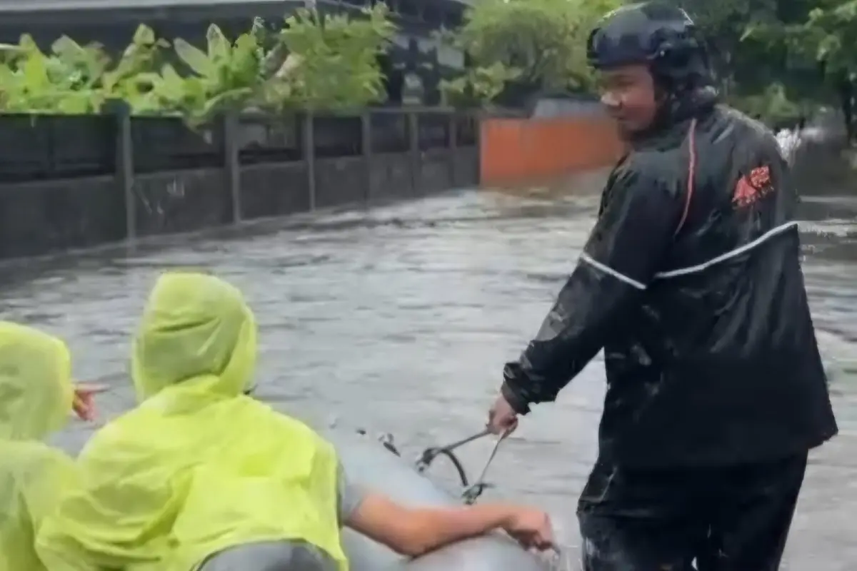 Banjir terjadi di sejumlah kawasan Kuta dan Denpasar akibat hujan ekstrem yang terjadi tiga hari berturut-turut