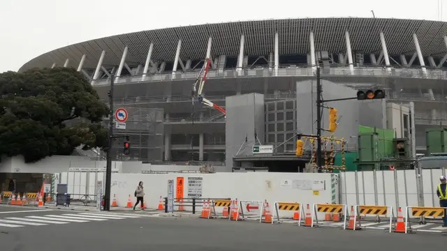 VIDEO: Stadion Nasional Tokyo Berhias Jelang Olimpiade 2020