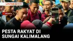 Seperti biasa setiap tahunnya pesta rakyat perayaan Hari Kemerdekaan RI di Sungai Kalimalang, Jakarta, ramai peserta. Yang berbeda tahun ini kehadiran Wapres Gibran Rakabuming.