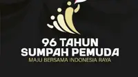Logo peringatan&nbsp;Hari Sumpah Pemuda ke-96 tahun 2024 bertema 'Maju Bersama Indonesia Raya'. (www.kemenpora.go.id)