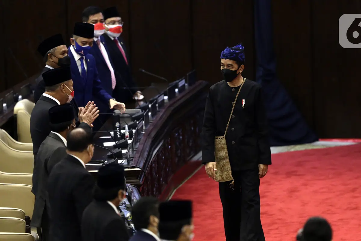 FOTO: Jokowi Hadiri Sidang Paripurna DPR 2021