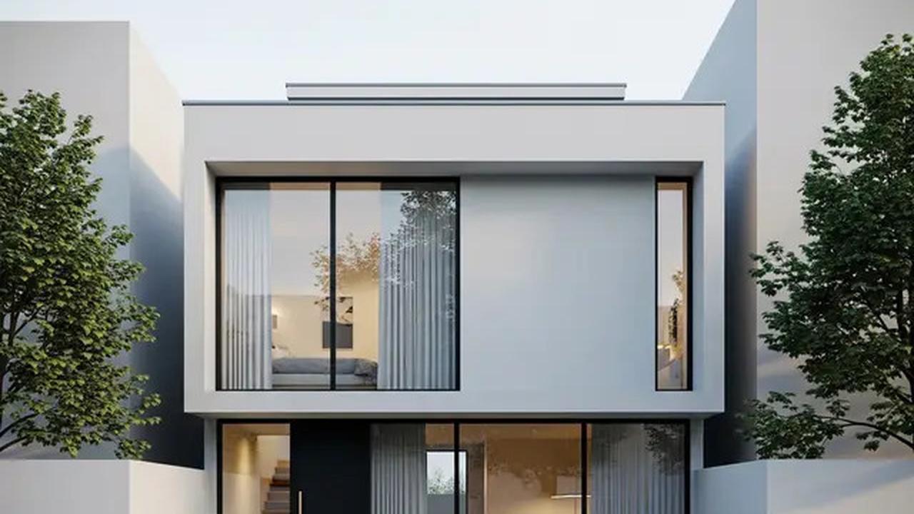 8 Inspirasi Rumah Kecil Bergaya Modern dengan Atap Datar dan Fasad Simpel Kekinian