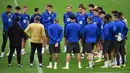 Leg kedua semifinal menjadi laga penentu bagi Barcelona dan Inter Milan untuk lolos ke final Liga Champions 2024/2025. (Piero CRUCIATTI/AFP)