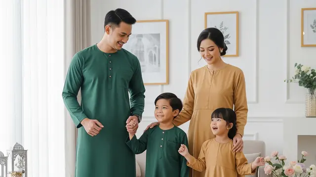 Seragam Lebaran Keluarga 2026 (AI)